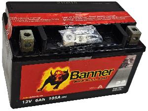 Аккумулятор 6Ач "BANNER BIKE Bull YTX7A-BS" П.П. 150х87х93 