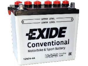 Аккумулятор 24Ач "EXIDE 12N24-4A" О.П. 184х124х175 