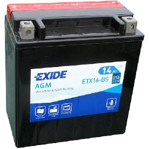 АКБ 14Ач "EXIDE AGM ETX16-BS" П.П. 150х87х161 