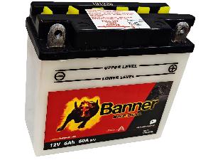 Аккумулятор 6Ач "BANNER BIKE Bull 12N5.5-3B" О.П. 135х60х130 