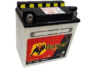Аккумулятор 11Ач "BANNER BIKE Bull YB10L-B" О.П. 135х90х146 