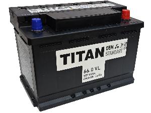 Аккумулятор 66Ач "TITAN STANDART" О.П. 278х175х190 