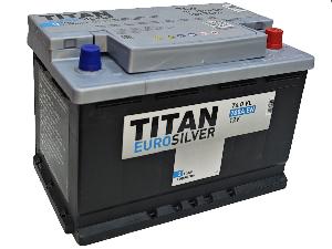 Аккумулятор 76Ач "TITAN EURO SILVER" О.П. 278х175х190 