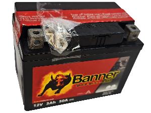 Аккумулятор 3Ач "BANNER BIKE Bull YTX4L-BS" О.П. 114х71х86 