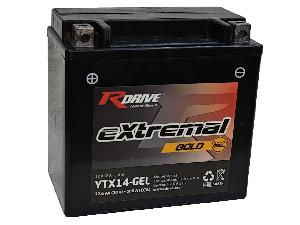 Аккумулятор 12Ач "RDrive eXtremal GOLD YTX14-GEL" П.П. 150х87х145 