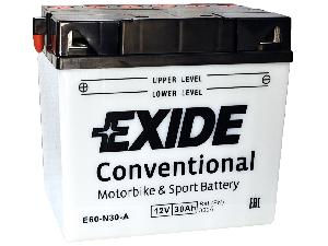 Аккумулятор 30Ач "EXIDE E60-N30-A" О.П. 185х128х168 
