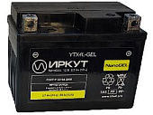 Аккумулятор 3,6Ач "ИРКУТ YTX4L-GEL" О.П. 114х71х86 